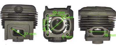 Image de cylindre et piston 44mm pour débroussailleuse Sterwins PBC2-52B-AB.21