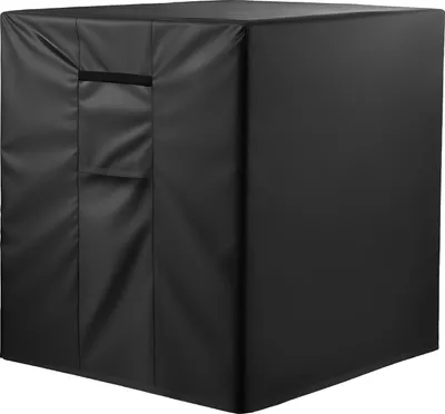 Produktbild von Klimaanlagenabdeckung - Schutzhülle für Außengerät - 76,2 x 76,2 x 81 cm - Wasserdichtes Polyestergewebe - Dreilagig - Universelle Passform - Schwarz