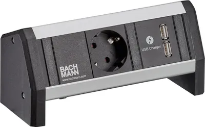 Produktbild von BACHMANN DESK 1x Schutzkontakt 1x USB Charger