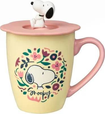 Immagine prodotto di Tazza premium Snoopy con coperchio, tazza da caffè in Vetroceramica da 12 once