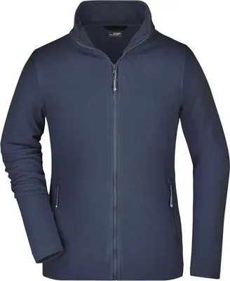 Produktbild von Klassische Fleece-Jacke mit Stehkragen navy, Gr. M