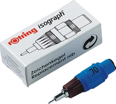 Produktbild von Zeichenkegel Isograph 0.25mm weiß Packung mit 10 Stück