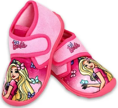 Produktbild von Barbie Hausschuhe Kindergartenschuhe Mädchen Schuhe mit Klettverschluss Gr. 24
