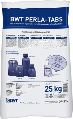 Produktbild von BWT Regeneriermittel Perla Tabs Siedesalz DIN 19604, 25 kg