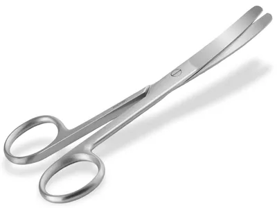 Produktbild von Bastelschere, Papierschere, Mehrzweckschere, Edelstahl mit gebogener, abgerundeter Schneide für Bastelarbeiten, Haushalt und Büro, 13 cm