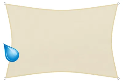 Produktbild von sunprotect 83246 wasserabweisend Sonnensegel Hydro 6 x 4 m Rechteck wasserabweisend, creme