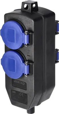 Immagine prodotto di Splitter Orno a quattro vie 2x2x2p+ con 16a