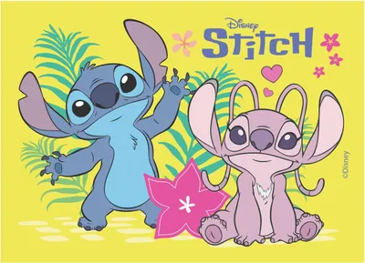 Produktbild von dekora - Stitch Essbare Oblate - Kinderkuchen Dekoration - Rechteckig A5