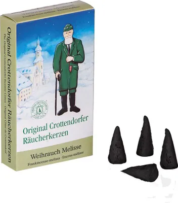Produktbild von Crottendorfer Räucherkerzen Weihrauch-Melisse 24 Stück