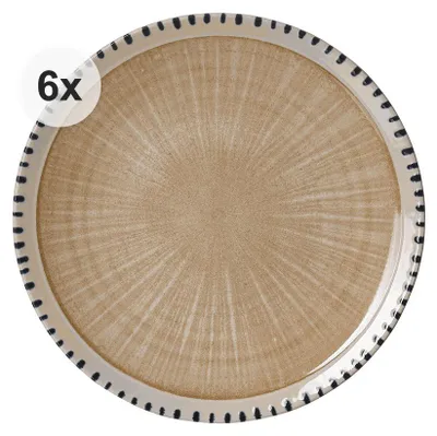 Produktbild von Dessertteller / Frühstücksteller 20,5cm 6er Set Natura creme