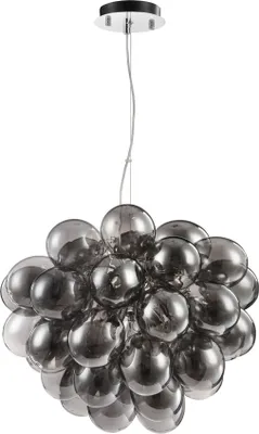 Produktbild von Maytoni Balbo Pendelleuchte, Hängeleuchte 8x G9 Nickel Rauchfarbe Glas