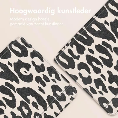 Productafbeelding van imoshion Design Slim Hard Case Sleepcover met stand voor de Kobo Libra Colour - Leopard