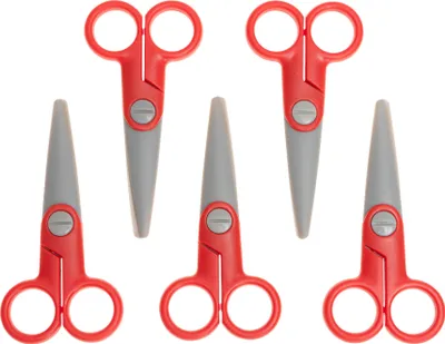 Produktbild von Betzold Bastelschere für Kinder 12,5 cm rechts- und linkshändig 5 Stück