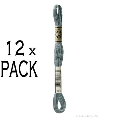 Zdjęcie produktu dla 12x nić hafciarska DMC Mouline Special 117MC -926, 6-warstwowa, 8m, PU
