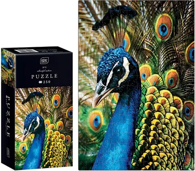 Obrázok produktu pre Interdruk Puzzle 250 dielikov Farebná príroda 1 Páv
