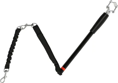 Produktbild von Hundeleine fürs Fahrrad, elastisches Seil, Stahlrohr, 124 cm, Schwarz