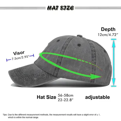 Productafbeelding van Baseballpet met gewassen print, verstelbaar, sportpet, zachte bovenkant, zonnehoed voor mannen en vrouwen, geschikt voor hardlopen, training en outdooractiviteiten