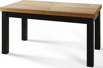 Immagine prodotto di Tavolo da pranzo 140 cm / 180 cm, Tavolo allungabile, Tavolo da cucina, Tavolo da pranzo, Tavolo da soggiorno, Tavolo da camera, Tavolo moderno, Tavolo a soppalco, Gambe nere, Classico, 140x80, Artigianale