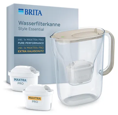 Produktbild von Brita Style Essential sand inkl. 1 All-in-1 und 1x Extra Kalk