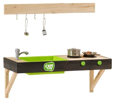 Produktbild von EXIT Yummy 50 Holz Outdoorkeuken, Modderkeuken, Spielküche für Outdoor, Kinder,Holz
