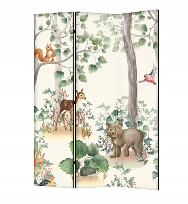 Produktbild von framed concept - Paravent Raumteiler Holz 135x172 cm, 3-teilig beidseitig, Sichtschutzwand