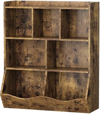 Produktbild von Kinderbücherregal 3 Ebenen – Bücherregal für Kinderzimmer – MDF Aufbewahrungsregal – Braun