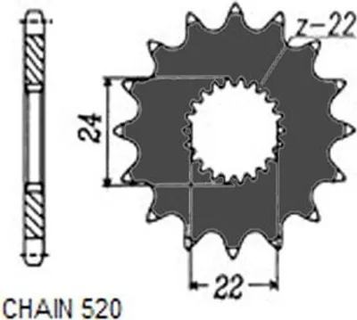 Obrázok produktu pre Reťazové koleso SUNSTAR SUNF375-17