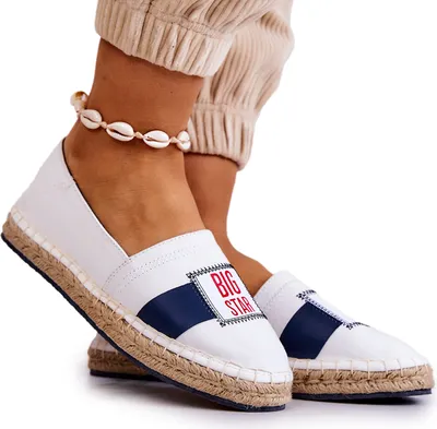 Produktbild von Damen Big Star Slide-on Espadrilles JJ274964 Weiß-Grün 37