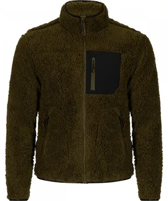 Obrázok produktu pre Bunda Teddyfleece, pánska, farba: olivová/čierna, veľkosť L