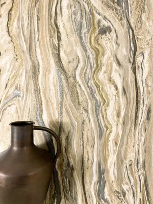 Produktbild von NEWROOM Tapete Zeku Beige Vliestapete - Modern Marmor Farbverlauf  Germany