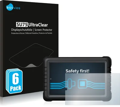 Produktbild von 6x Für Launch X-431 PROS V 8" Schutzfolie Savvies Displayschutz Display Schutz Folie Klar Transparent