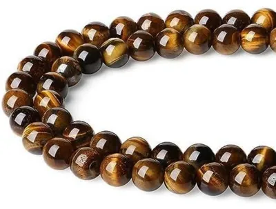 Productafbeelding van Parels van 8 mm, edelstenen, kralen, armbanden, kettingen, doe-het-zelf, tijgeroog