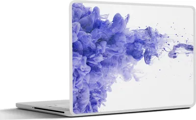 Produktbild von MuchoWow® Laptop Aufkleber Sticker Cover Tinte - Lila - Abstrakt 25x18 cm - Laptop-Deko