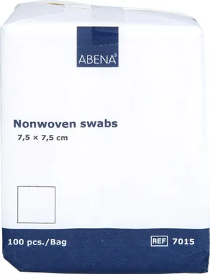 Produktbild von Vlieskompressen 4-lagig unsteril 7,5x7,5cm, 100 St KOM