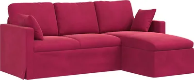 Immagine prodotto di Divano vidaXL rosso vino 198 x 134 x 80 cm in velluto