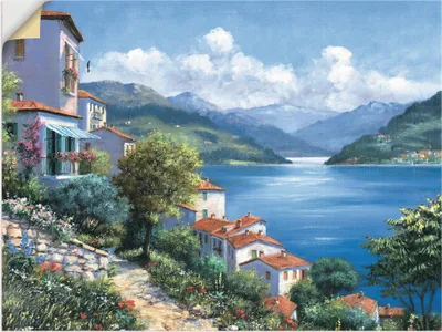Produktbild von ARTland Wandbild, selbstklebend Urlaubsaussicht Größe: 60x45 cm