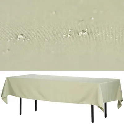 Produktbild von Fleckenabweisender Rechteckiger Tischdecke Aus Dickem Polyester 280 X 170 Cm Olivgrün