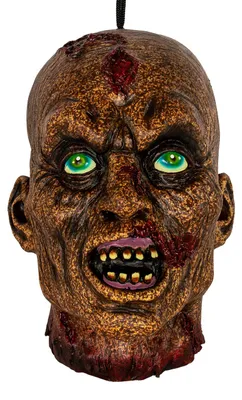 Produktbild von Verfaulter Zombieschädel als gruselige Halloween Deko 25 cm
