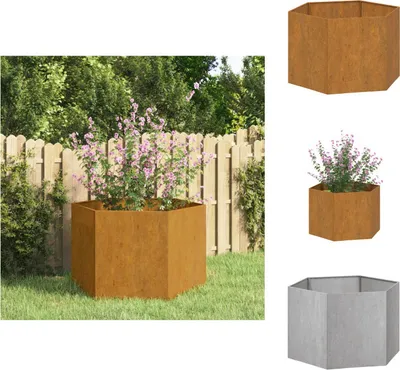 Zdjęcie produktu dla vidaXL Sadzarka Rusty 60x60x45 cm stal kortenowska - Donice i sadzarki