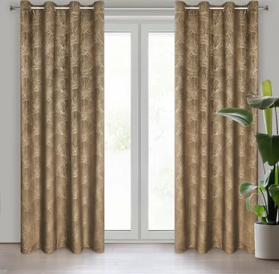 Obrázek produktu pro Záclona Pierre GOJA 140x250 cm závěs s očky hnědý