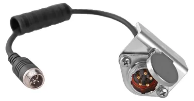 Produktbild von Carmedien CM-RAD2 Rückfahrkamera 4-Pin Anschlussdose Trailer Dose trennbares Anschlußkabel für Anhänger 12V 24 Volt Rückfahrsystem