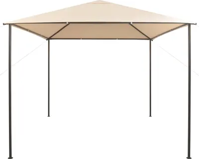 Produktbild von vidaXL Pavilion Partyzelt Überdachung 3x3 m Stahl Beige