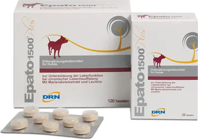Produktbild von ICF Epato 1500 plus 120 Tabletten | Leberfunktion bei Hunden
