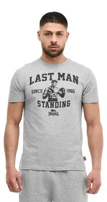 Obrázek produktu pro Pánské tričko normálního střihu EVENWOOD Marl Grey/Black XXL Lonsdale