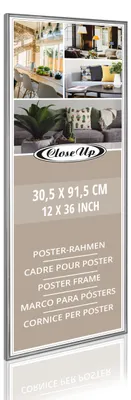 Produktbild von Posterrahmen 30,5 x 91,5 cm silber