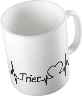 Produktbild von Huuraa Kaffeetasse Trier Geschenk Tasse Weiß 330ml Trier Präsent