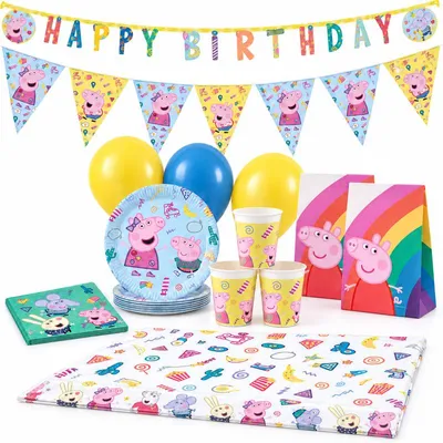 Produktbild von Peppa Wutz Kindergeburtstag Party Set Geburtstag Peppa Pig