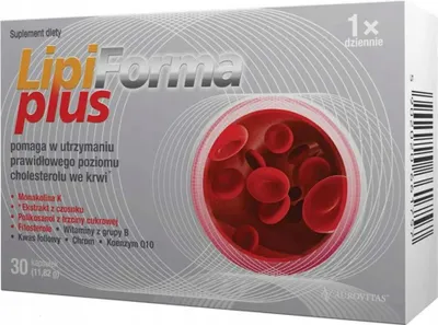 Produktbild von Lipiforma Plus Cholesterin Monacolin 30 Kapseln.