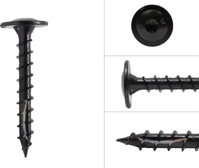 Immagine prodotto di Viti a testa bombata con rivestimento nero 8,0 x 60 mm Torx - confezione da 50 pezzi