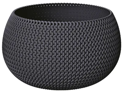 Produktbild von Prosperplast Pflanzentopf/Blumentopf - Kunststoff - anthrazit - D37 x H22 cm